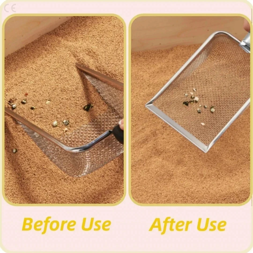 Cat Litter Scoop – Durable, Easy Clean, Ergonomic Handle, Rust-Resistant