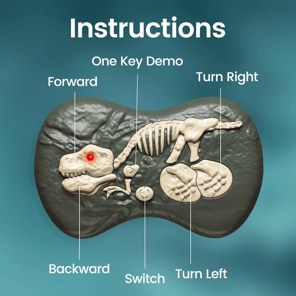 Remote Control Dinosaur That Walks, Roars, and Breathes Light!