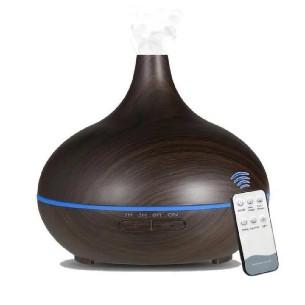 Air Humidifier 4 in 1 with Starry Projector Aromatherapy Diffuser & Flame Effect