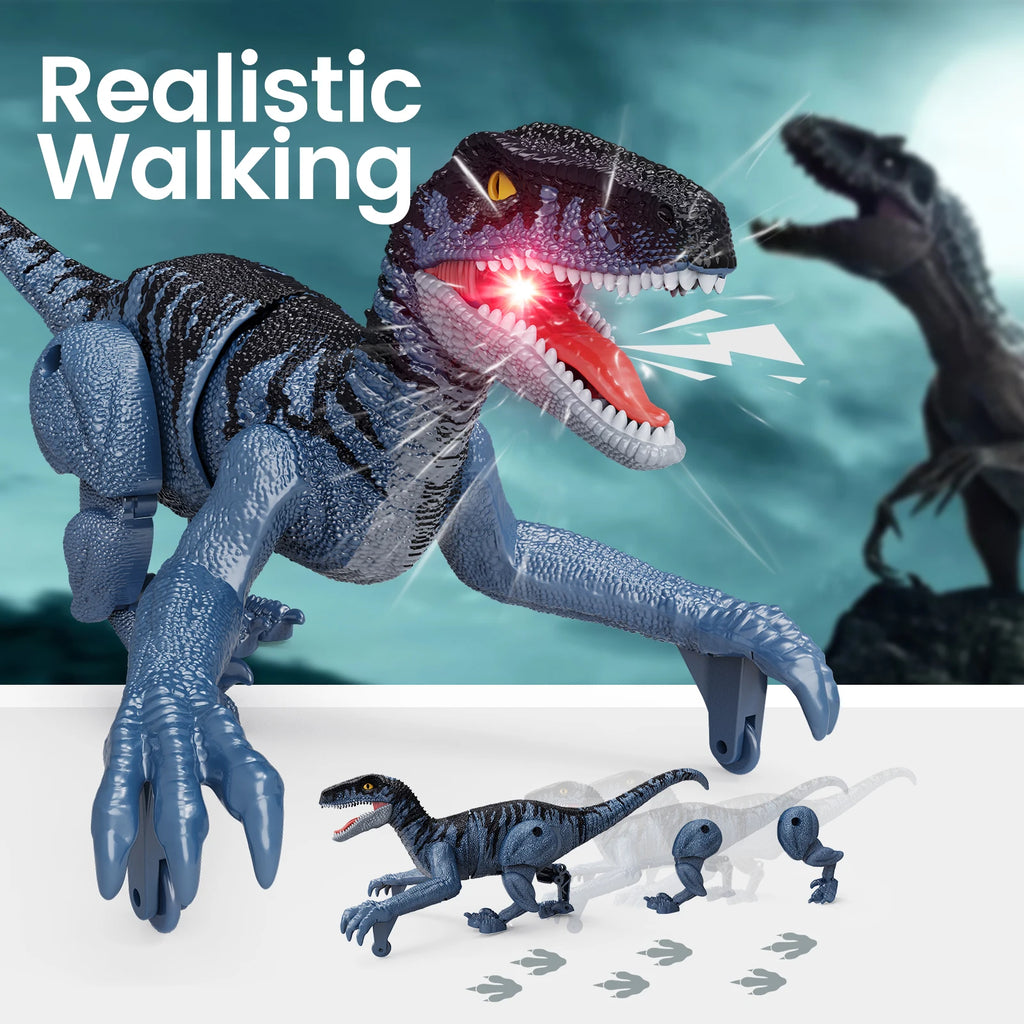 Remote Control Dinosaur That Walks, Roars, and Breathes Light!