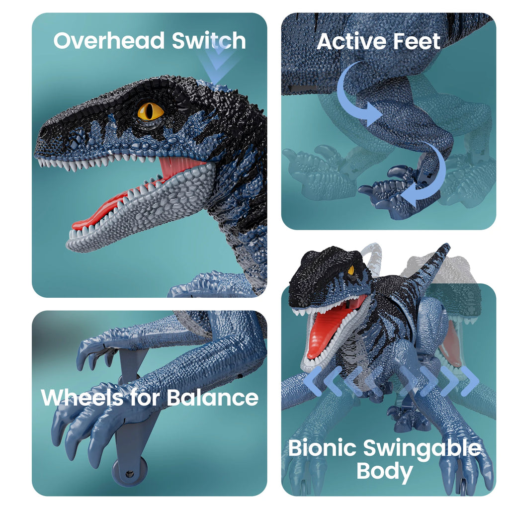Remote Control Dinosaur That Walks, Roars, and Breathes Light!