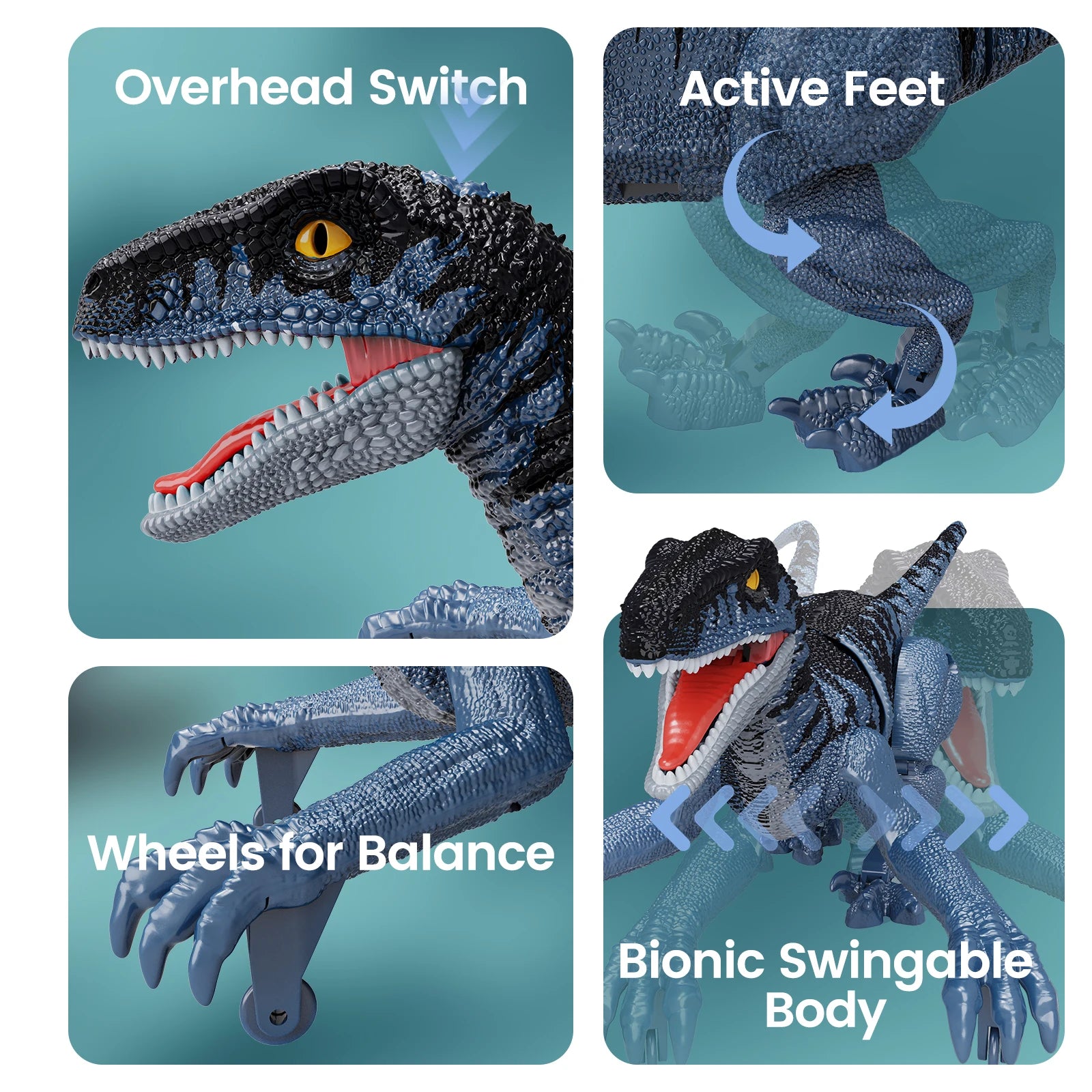 Remote Control Dinosaur That Walks, Roars, and Breathes Light!