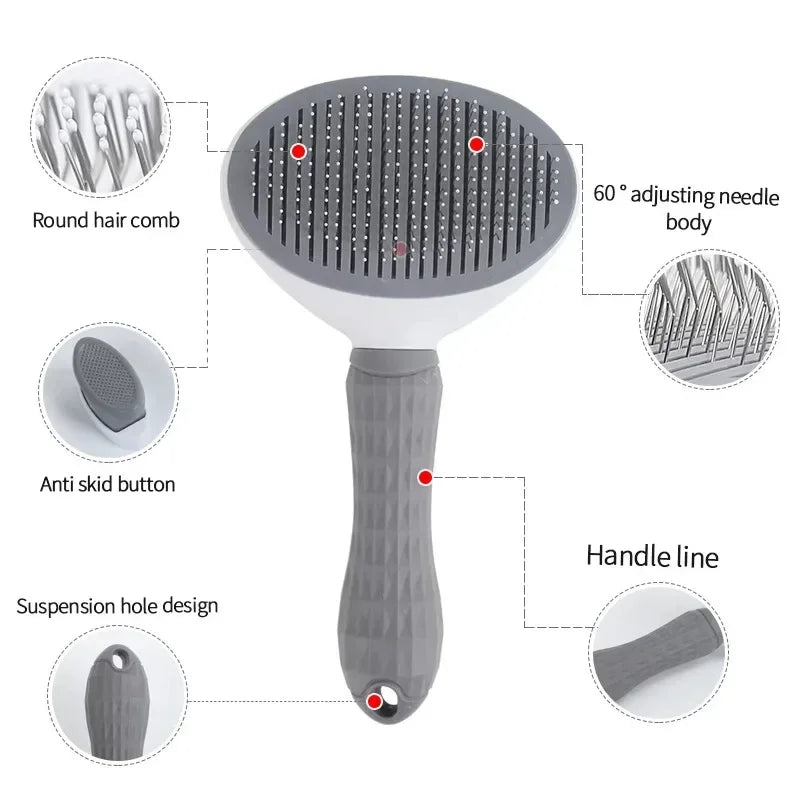 🐾 FurEase™ – Self-Cleaning Pet Brush