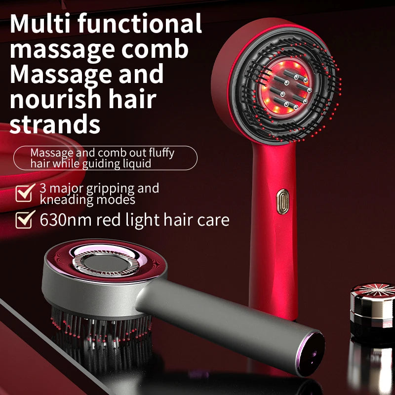 Red Light Anti Hair Lost Electric - Head Massager Comb Scalp Relax Massager