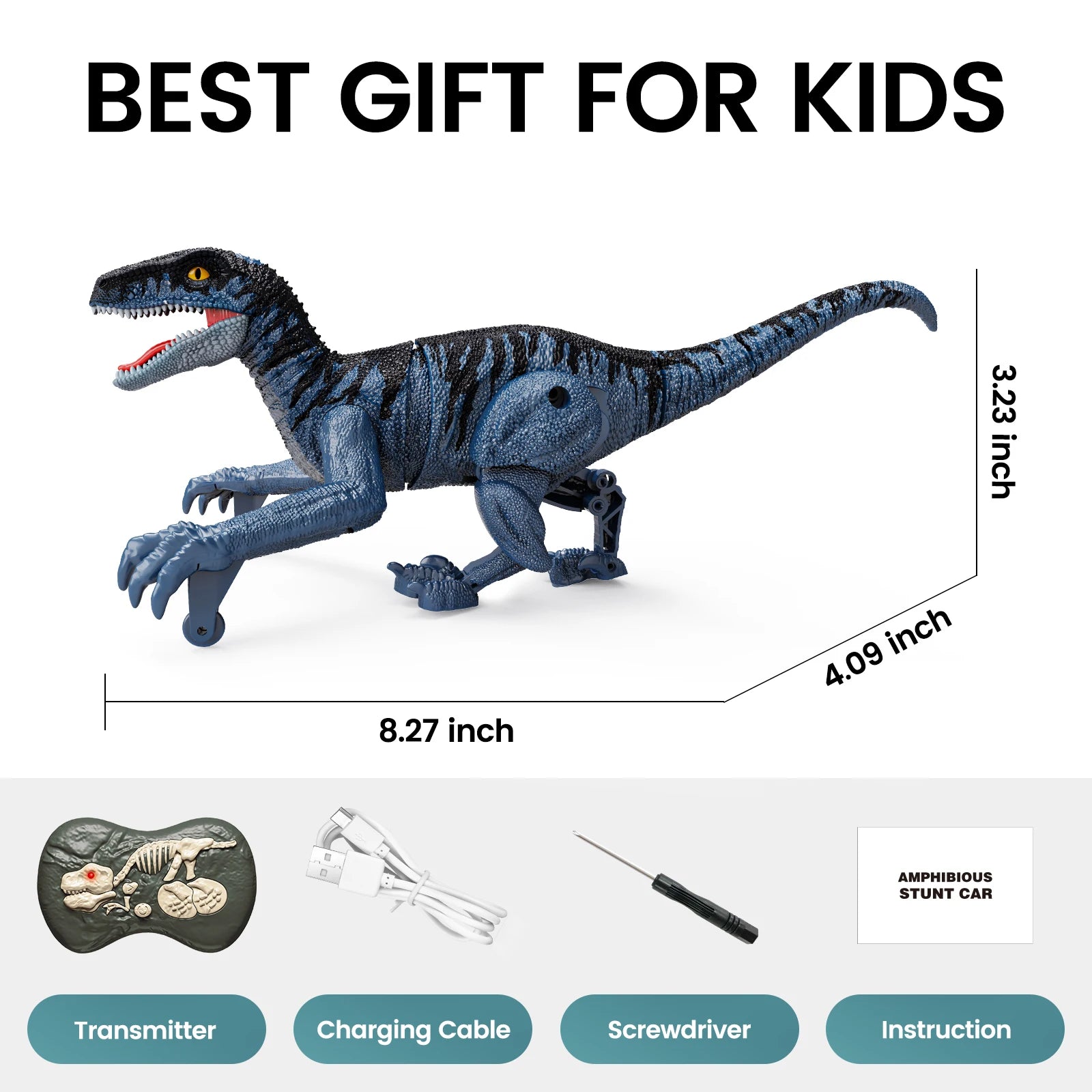 Remote Control Dinosaur That Walks, Roars, and Breathes Light!